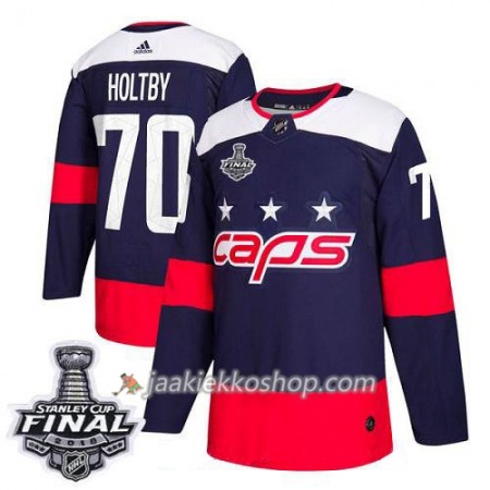 Miehille NHL Washington Capitals Pelipaita Braden Holtby 70 2018 Stanley Cup Final Patch Adidas Stadium Series Authentic